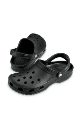 Crocs Mens Classic Cayman Clogs Black New Sizing For 2022 Size 7 8 9 10 11 12
