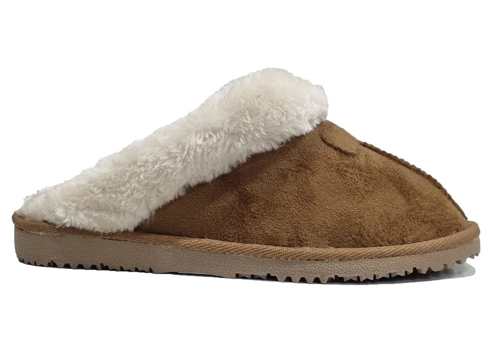 Ladies Ella Comfy Memory Foam Vegan Faux Fur Home Spa Mules Slippers UK 3-8 2 Ladies Ella Comfy Memory Foam Vegan Faux Fur Home Spa Mules Slippers UK 3-8 - Image 2