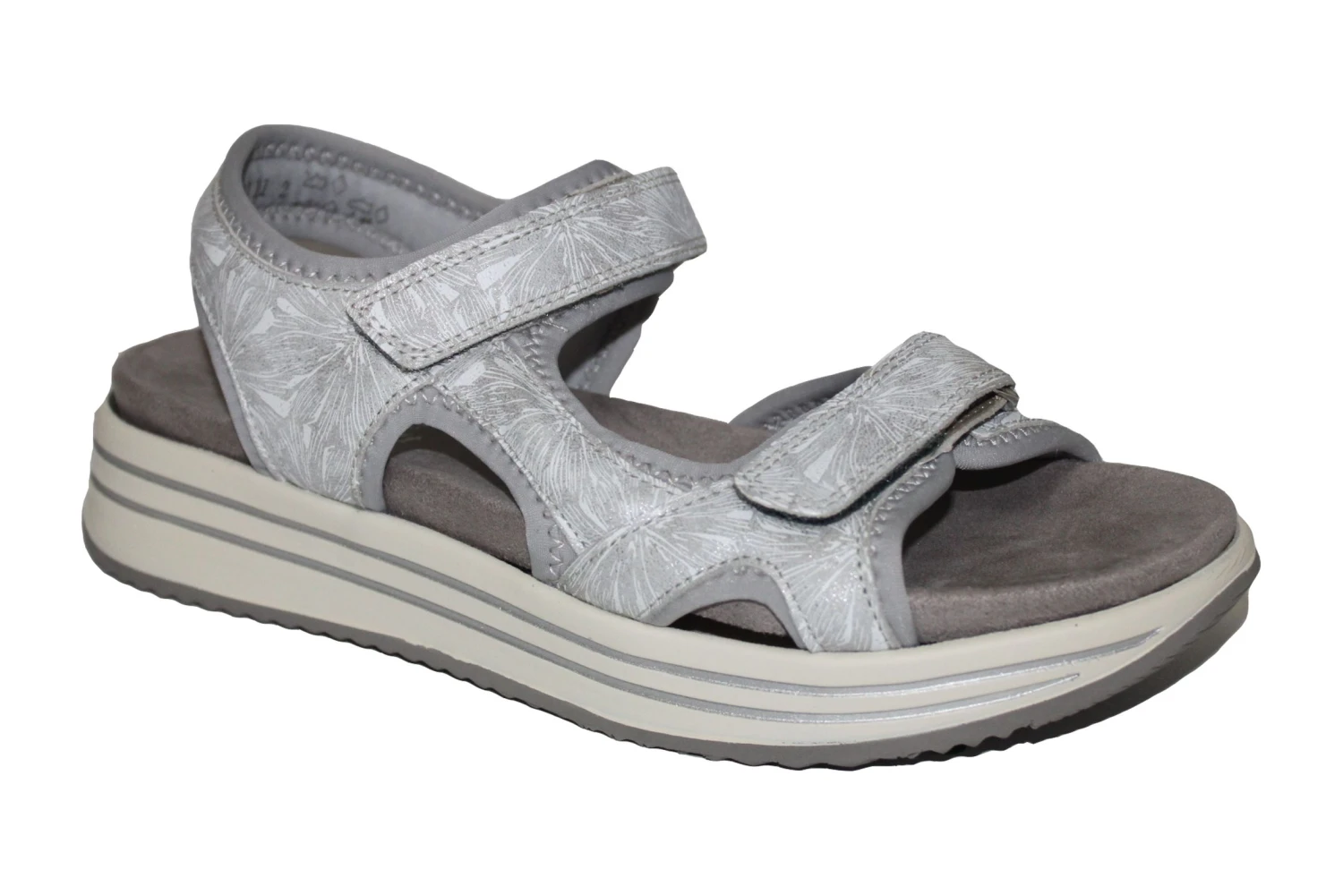 Remonte R2957 Optional Insole Adjustable Grey Walking Summer Sandals 2 Remonte R2957 Optional Insole Adjustable Grey Walking Summer Sandals - Image 2