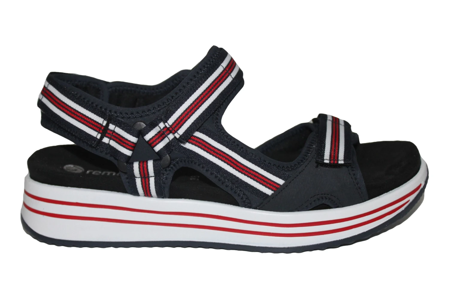 Remonte R2958 Optional Insole Triple Adjustable Summer Navy Walking Sandals 3 Remonte R2958 Optional Insole Triple Adjustable Summer Navy Walking Sandals - Image 3
