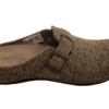 Womens Marco Tozzi Grey Felt Wool Comfort Slip On Mule Slippers