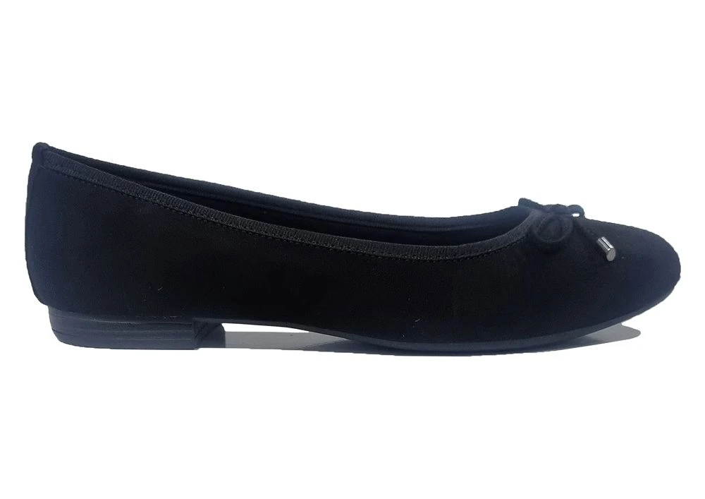 Marco Tozzi Slip On Shoes Womens Bow Casual Slip On Ballet Pumps Size 3 4 5 6 7 8 Black 2 Marco Tozzi Slip On Shoes Womens Bow Casual Slip On Ballet Pumps Size 3 4 5 6 7 8 Black - Image 2