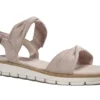 Marco Tozzi Low Wedge Sandals Womens Strappy Summer Sandal Size 3 4 5 6 7 8 Nude