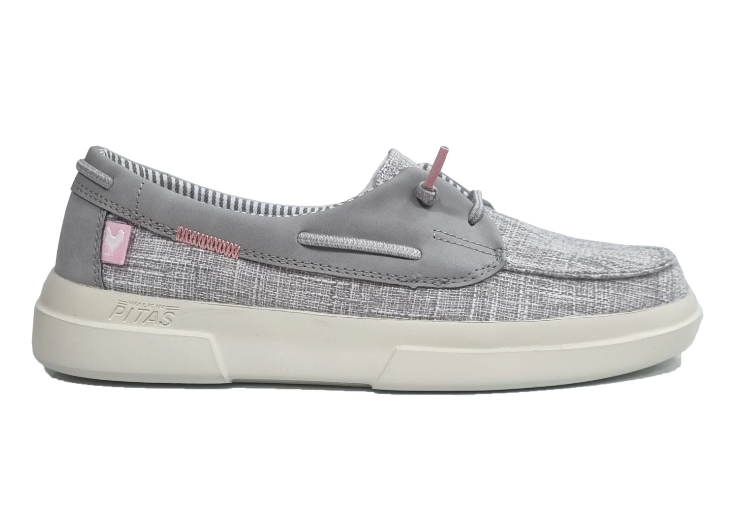 Walk In Pitas Viola Boat Shoes Womens Slip On Boat Shoes Size 3 4 5 6 7 8 Grey 2 Walk In Pitas Viola Boat Shoes Womens Slip On Boat Shoes Size 3 4 5 6 7 8 Grey - Image 2