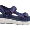 PDQ Sports Sandals Womens Easy Fasten Womens Walking Sandals Size 3 4 5 6 7 8 Navy