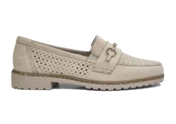 Rieker Slip On Loafers Womens Casual Slip On Shoes Size 3 4 5 6 7 8 Nude