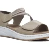 Rieker Low Wedge Sandals Womens Summer Comfort Sandals Size 3 4 5 6 7 8 Nude