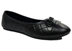 Truffle Quilted Pumps Ladies Slip On Shoes School Shoes Work Shoes Size 3 4 5 6 7 8 Black