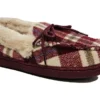 Jo & Joe Slippers Ladies Moccasin Slippers Wool Lined House Shoes Size 3 4 5 6 7 8 Purple