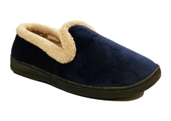Jo & Joe Slippers Womens Slip On Slippers Warm Lined House Shoes Size 3 4 5 6 7 8 Navy