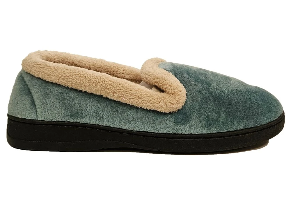 Jo & Joe Slippers Womens Slip On Slippers Warm Lined House Shoes Size 3 4 5 6 7 8 Teal 2 Jo & Joe Slippers Womens Slip On Slippers Warm Lined House Shoes Size 3 4 5 6 7 8 Teal - Image 2
