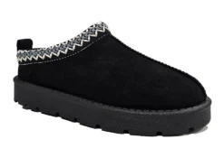 Truffle Mini Mules Womens Slip On Fashion House Shoes Size 3 4 5 6 7 8 Black