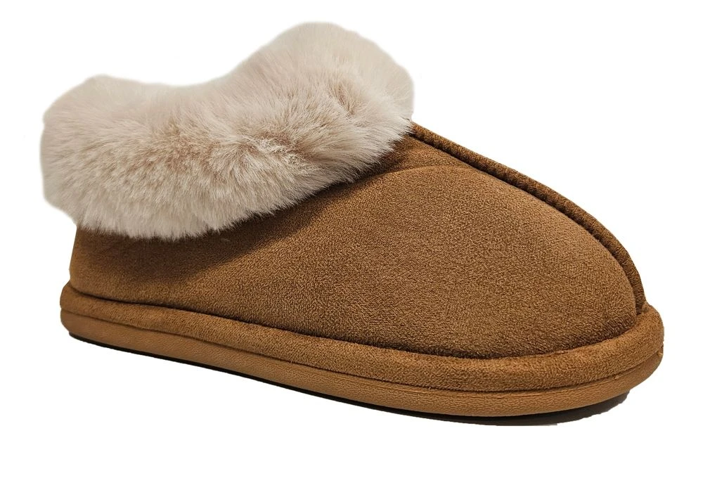Ladies Faux Fur Slipper Booties Womens Slip On Christmas Slippers Size 3 4 5 6 7 8 Tan 1 Ladies Faux Fur Slipper Booties Womens Slip On Christmas Slippers Size 3 4 5 6 7 8 Tan