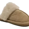 Ladies Faux Fur Slippers Womens Slip On Christmas Slippers Size 3 4 5 6 7 8