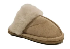 Ladies Faux Fur Slippers Womens Slip On Christmas Slippers Size 3 4 5 6 7 8