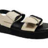 Womens Fashion Sliders Ladies Slip On Buckle Sandals Holiday Shop Size 3 4 5 6 7 8