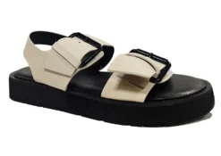 Womens Fashion Sliders Ladies Slip On Buckle Sandals Holiday Shop Size 3 4 5 6 7 8