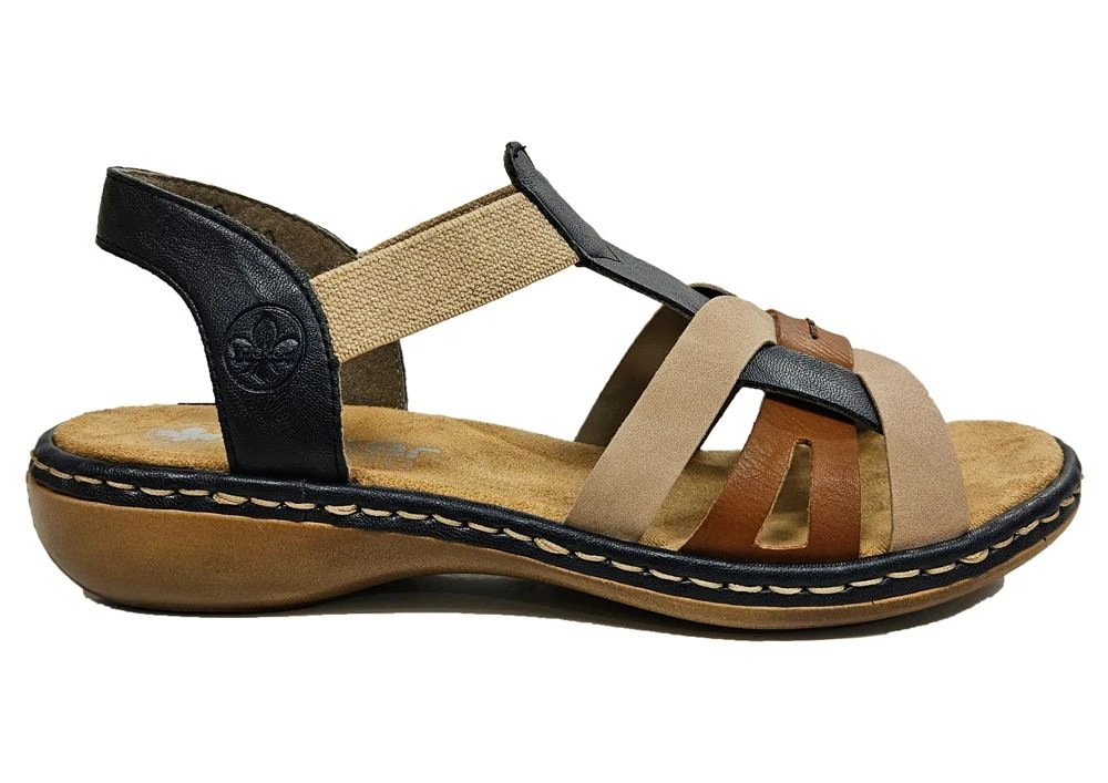 Rieker Sandals Womens Stretch Comfort Sandals Holiday Shop Size 3 4 5 6 7 8 2 Rieker Sandals Womens Stretch Comfort Sandals Holiday Shop Size 3 4 5 6 7 8 - Image 2