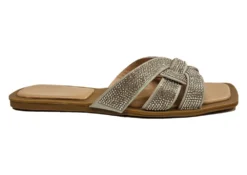 Ladies Jewelled Sliders Womens Fashion Slider Holiday Shop Size 3 4 5 6 7 8