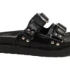 Ladies Fashion Sliders Stidded Sandals Womens Pool Sliders Holiday Shop UK Size