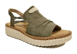 Rieker Low Wedge Womens Comfort Summer Sandals Size 3 4 5 6 7 8