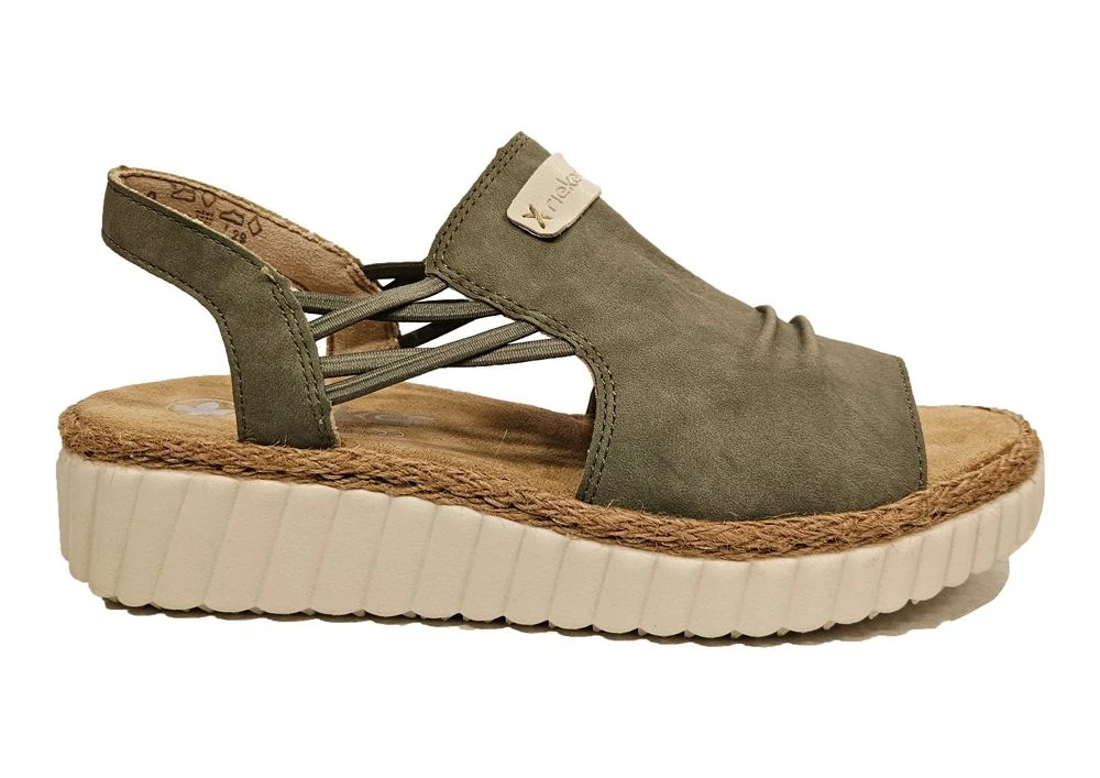 Rieker Low Wedge Womens Comfort Summer Sandals Size 3 4 5 6 7 8 2 Rieker Low Wedge Womens Comfort Summer Sandals Size 3 4 5 6 7 8 - Image 2