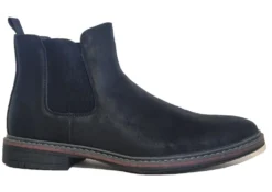 Mens Pull On Chelsea Boots Black Smart Casual Boots Shoe Size 7 8 9 10 11 12