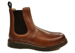 Grafters Chelsea Boots Mens Leather Pull On Ankle Boot Size 7 8 9 10 11 12 Tan