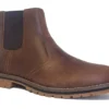 Timberland Larchmont Rust Boots Mens Full Grain Chelsea Boots Size 7 8 9 10 11 12