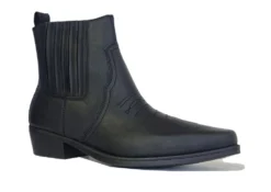 Wrangler Cowboy Boots Mens Leather Cowboys Boots Size 7 8 9 10 11 12 NEW