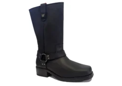 Wrangler Leather Harness Cowboy Biker Boots Mens Boots Size 7 8 9 10 11 12 NEW