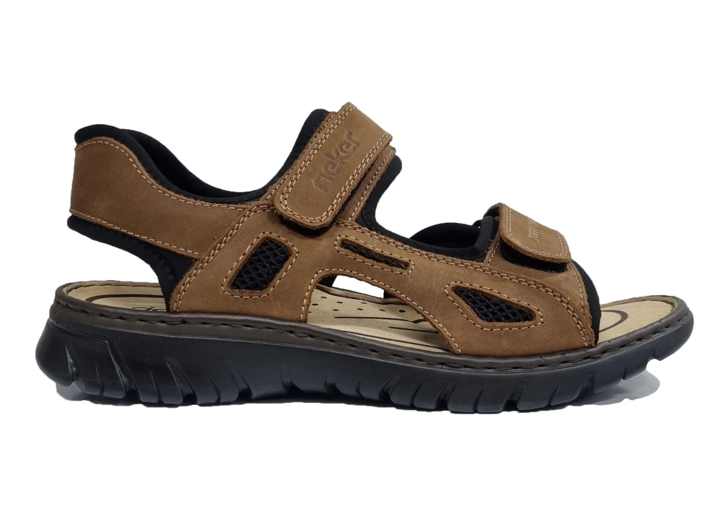 Rieker Easy Fasten Sandals Mens Walking Sandals Summer Shoes Size 7 8 9 10 11 12 Brown 2 Rieker Easy Fasten Sandals Mens Walking Sandals Summer Shoes Size 7 8 9 10 11 12 Brown - Image 2