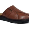 Hush Puppies Carson Clogs Mens Slip On Summer Mules Mens Leather Clogs Size 7 8 9 10 11 12 Brown