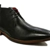 Roamers Low Heel Brogue Boots Mens Brogue Boots Ankle Boots Size 7 8 9 10 11 12 Black