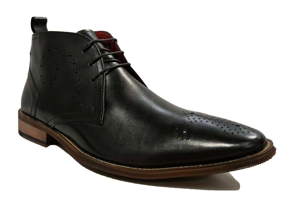 Roamers Low Heel Brogue Boots Mens Brogue Boots Ankle Boots Size 7 8 9 10 11 12 Black 1 Roamers Low Heel Brogue Boots Mens Brogue Boots Ankle Boots Size 7 8 9 10 11 12 Black