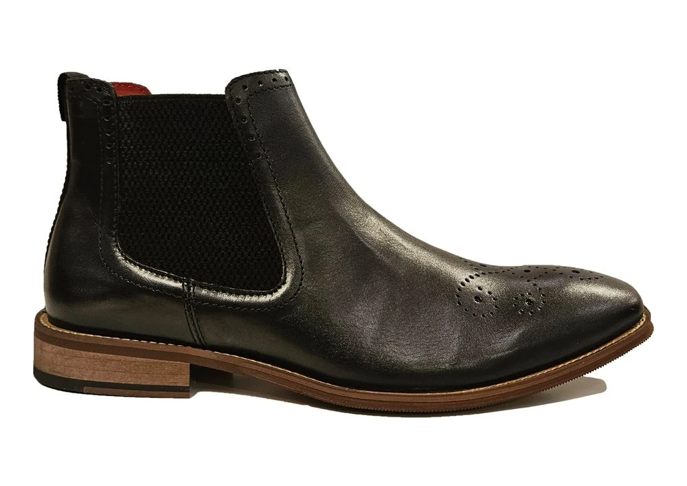 Roamers Low Heel Boots Mens Zip Up Boots Ankle Boots Size 7 8 9 10 11 12 Black 2 Roamers Low Heel Boots Mens Zip Up Boots Ankle Boots Size 7 8 9 10 11 12 Black - Image 2