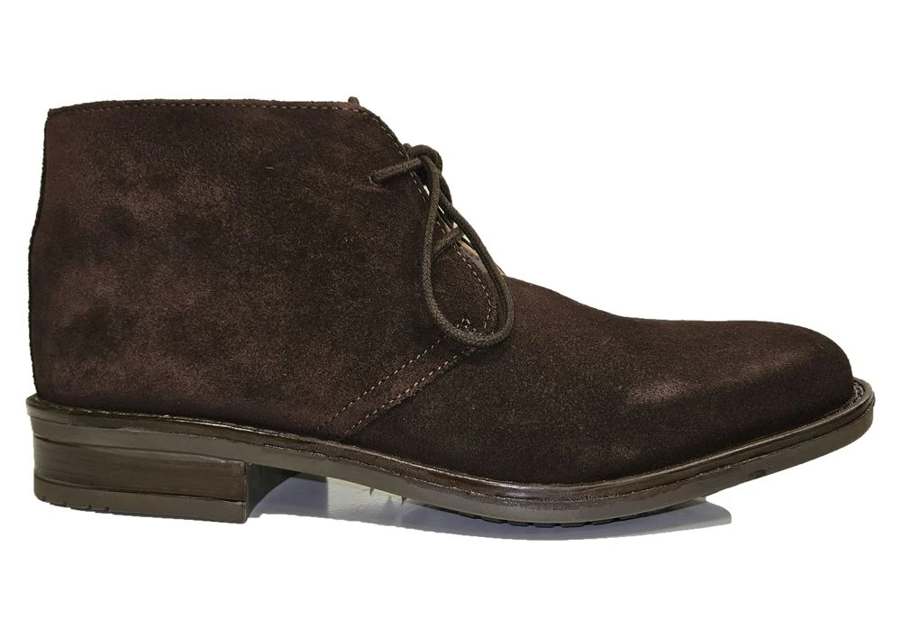 Roamers Suede Chukka Boots Mens Low Heel Lace Up Ankle Boots Size 7 8 9 10 11 12 Brown 2 Roamers Suede Chukka Boots Mens Low Heel Lace Up Ankle Boots Size 7 8 9 10 11 12 Brown - Image 2