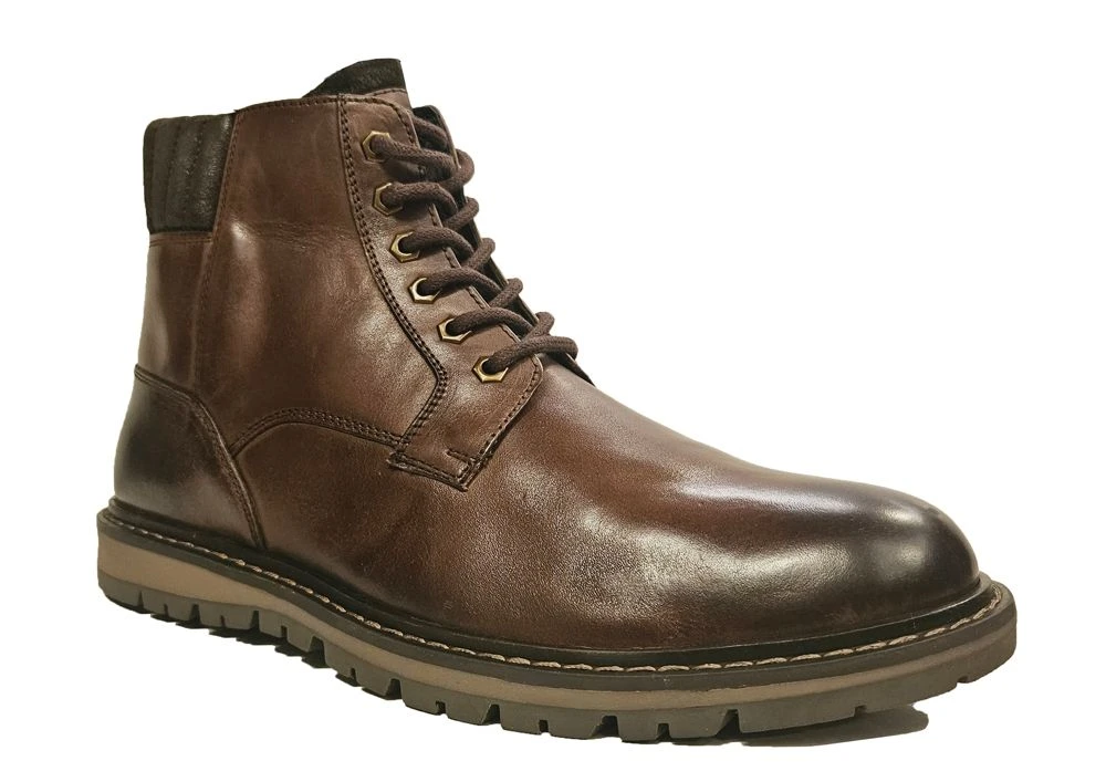 Roamers Leather Tall Ankle Boots Mens Lace & Zip Leather Boots Size 7 8 9 10 11 12 Brown 1 Roamers Leather Tall Ankle Boots Mens Lace & Zip Leather Boots Size 7 8 9 10 11 12 Brown