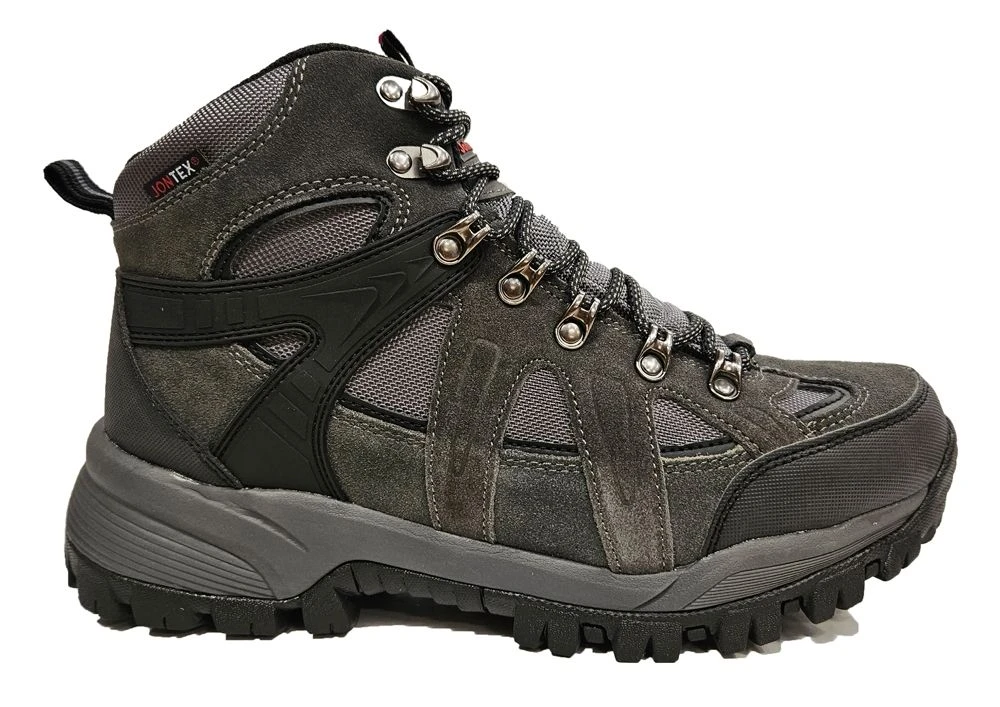 Mens Waterproof Walking Boots Mens Weatherproof Hiking Boots Size 7 8 9 10 11 12 Grey 2 Mens Waterproof Walking Boots Mens Weatherproof Hiking Boots Size 7 8 9 10 11 12 Grey - Image 2