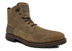 Rieker Ankle Boots Mens Casual Fleece Lined Suede Ankle Boots Size 7 8 9 10 11 12 Brown