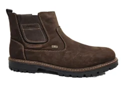 Rieker Chelsea Boots Mens Leather Classic Chelsea Boots Size 7 8 9 10 11 12 Brown