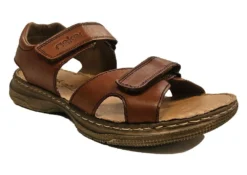 Rieker Walking Sandals Mens Leather Sports Sandals Size 7 8 9 10 11 12
