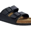 Birkenstock Arizona Sandal Mens Black Buckle Summer Footbed Sandals Size 7 8 9 10 11 12 Black