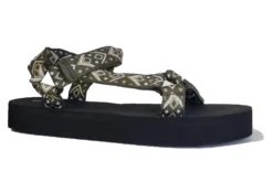 Mens Khaki Fastening Strap Comfort Summer Lightweight Sandals