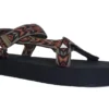 Mens Orange Fastening Strap Comfort Summer Lightweight Sandals