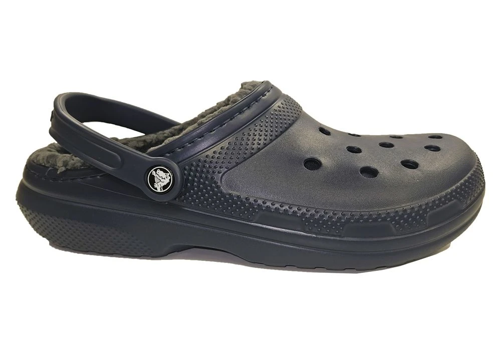Crocs Lined Clogs Mens Classic Lined Sandal Clogs Size 7 8 9 10 11 12 Navy 2 Crocs Lined Clogs Mens Classic Lined Sandal Clogs Size 7 8 9 10 11 12 Navy - Image 2