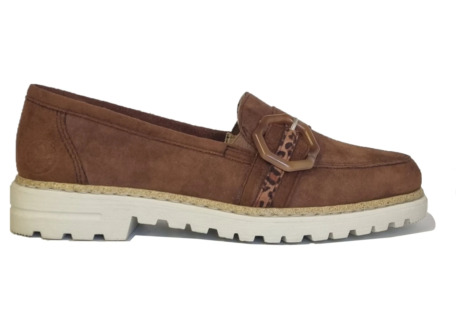 Rieker Loafers Women's Leather Loafers Suede Slip On Shoes Size 3 4 5 6 7 8 2 Rieker Loafers Women's Leather Loafers Suede Slip On Shoes Size 3 4 5 6 7 8 - Image 2