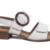 Remonte Low Heel Sandals Womens Easy Fasten Summer Sandals Size 3 4 5 6 7 8 White