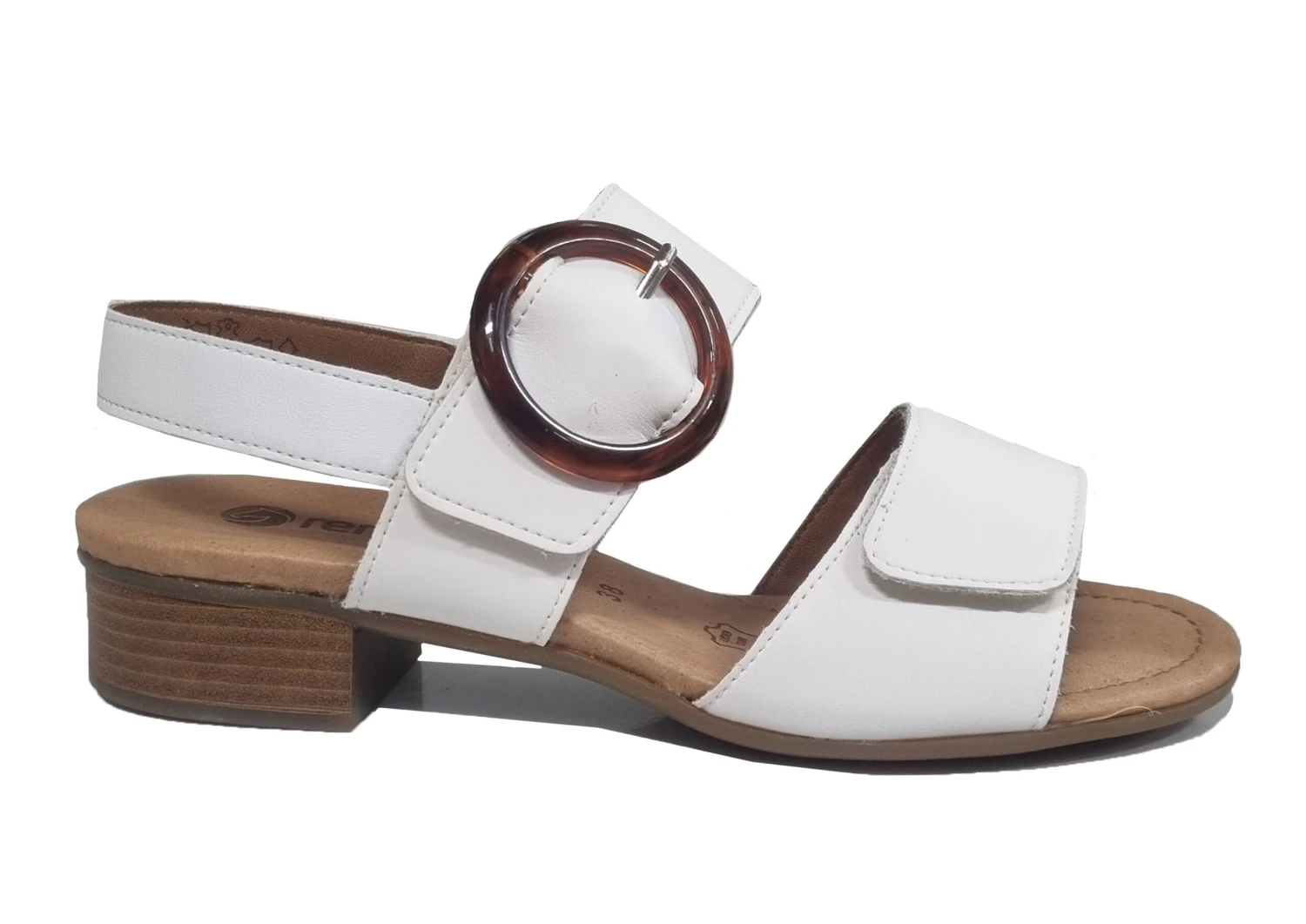 Remonte Low Heel Sandals Womens Easy Fasten Summer Sandals Size 3 4 5 6 7 8 White 1 Remonte Low Heel Sandals Womens Easy Fasten Summer Sandals Size 3 4 5 6 7 8 White