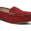 Jo & Joe Slip On Shoes Womens Suede Slip On Loafers Size 3 4 5 6 7 8 Red